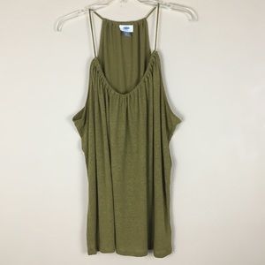 Old Navy Linen Blend Halter Racerback Tank